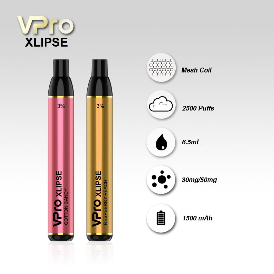 VPro XLIPSE Disposable Vape Pod Device (2500 Puffs) Wholesale Inquiry