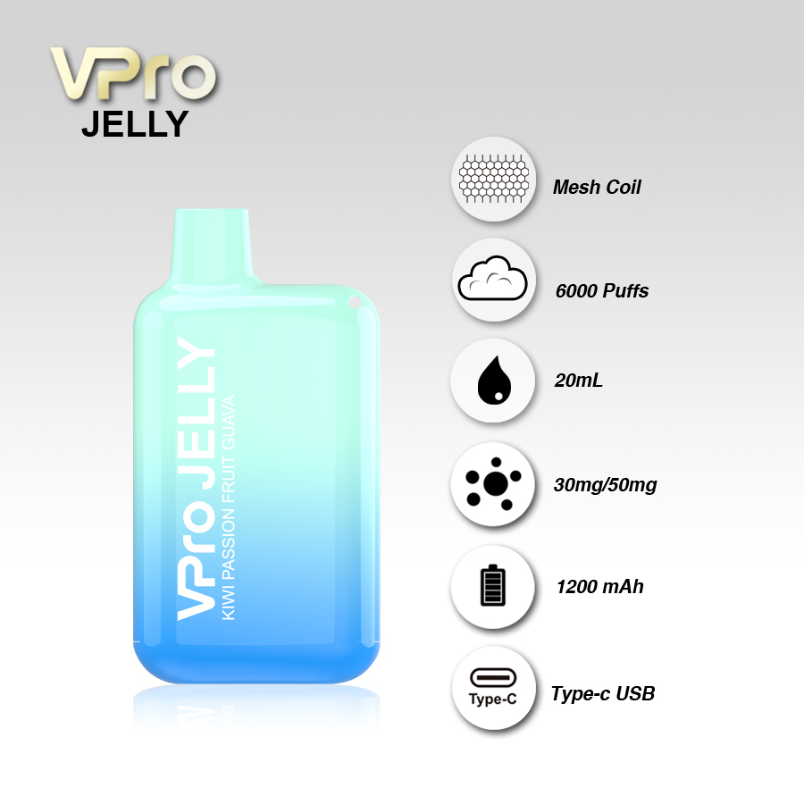 VPro JELLY Disposable Vape Pod Device (5000 Puffs) Wholesale Inquiry