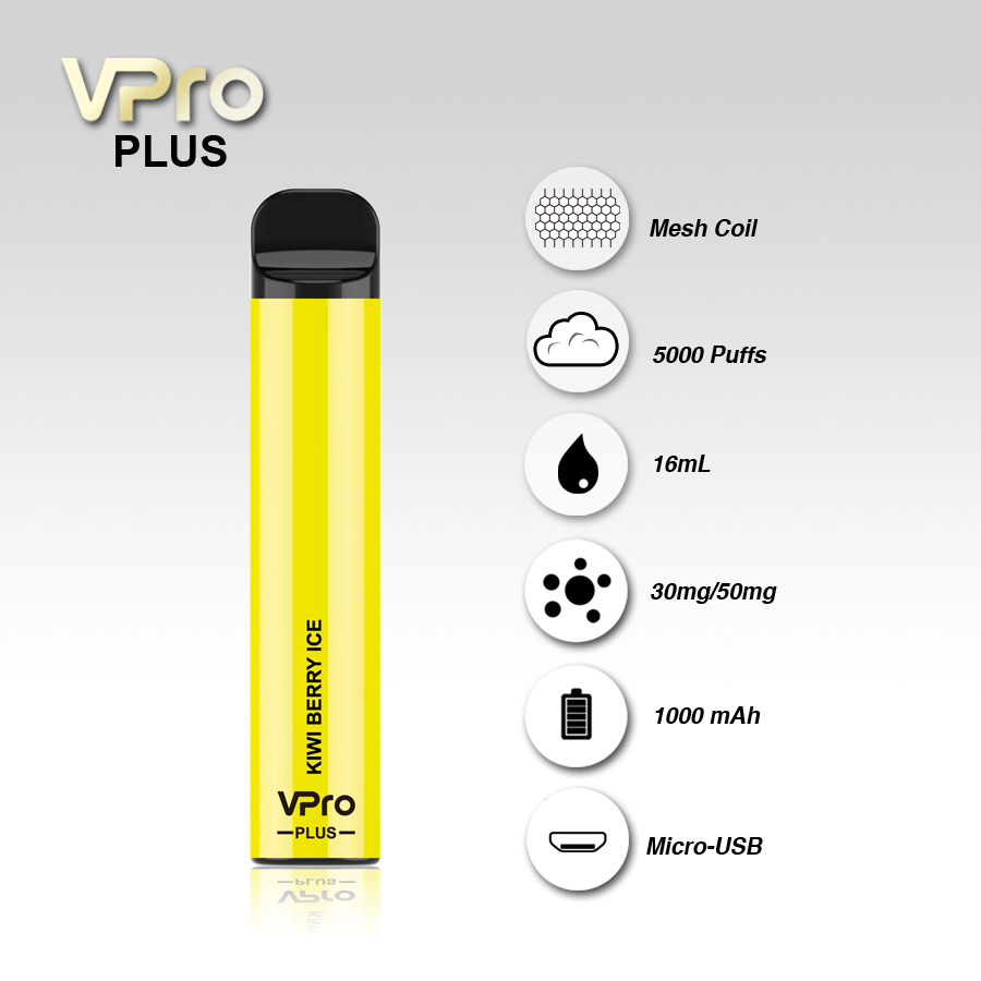 VPro PLUS Disposable Vape Pod Device (5000 Puffs) Wholesale Inquiry