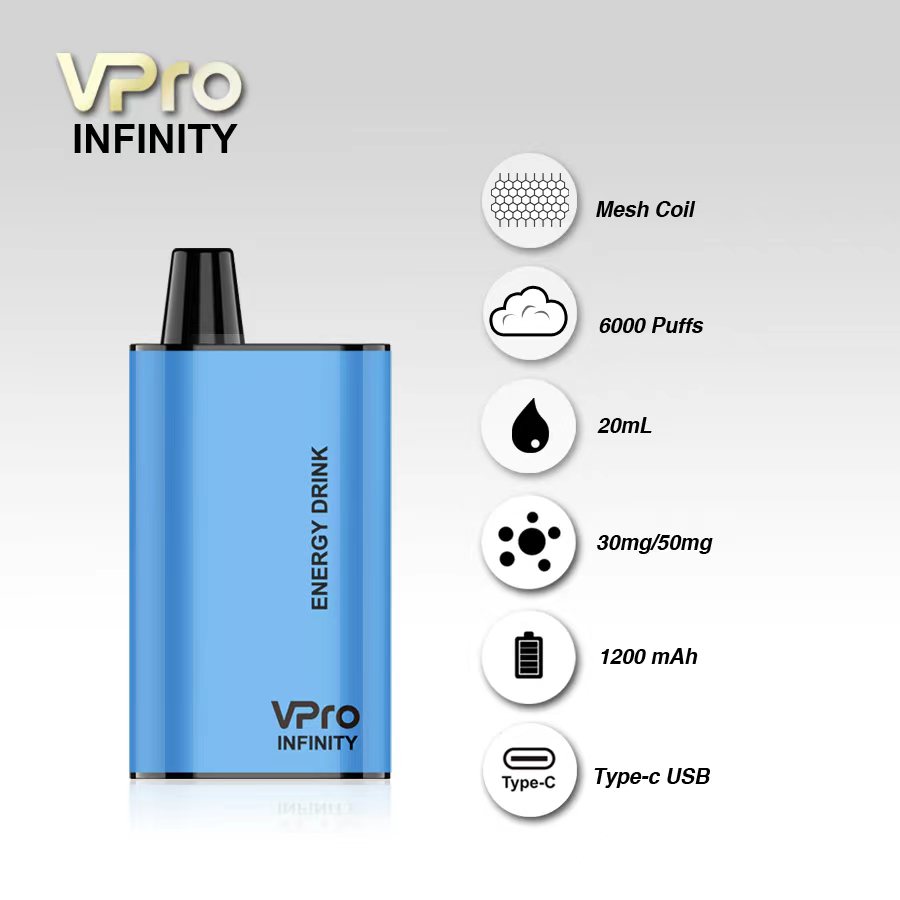 VPro INFINITY Disposable Vape Pod Device (6000 Puffs) Wholesale Inquiry