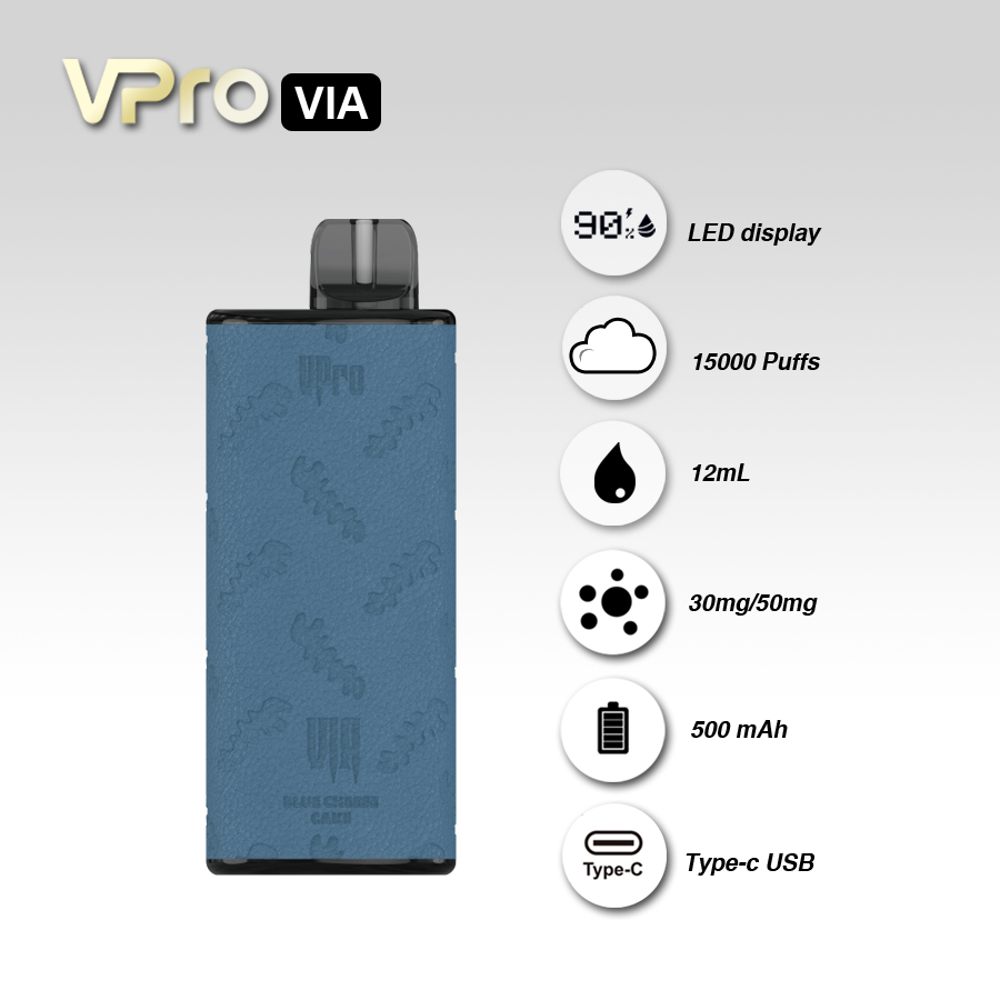 VPro VIA Disposable Vape Pod Device (15000 Puffs) Wholesale Inquiry