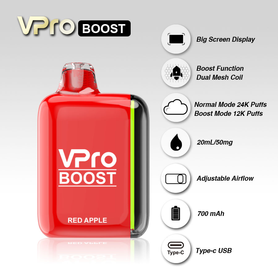 VPro BOOST Disposable Vape Pod Device (24000 Puffs) Wholesale Inquiry
